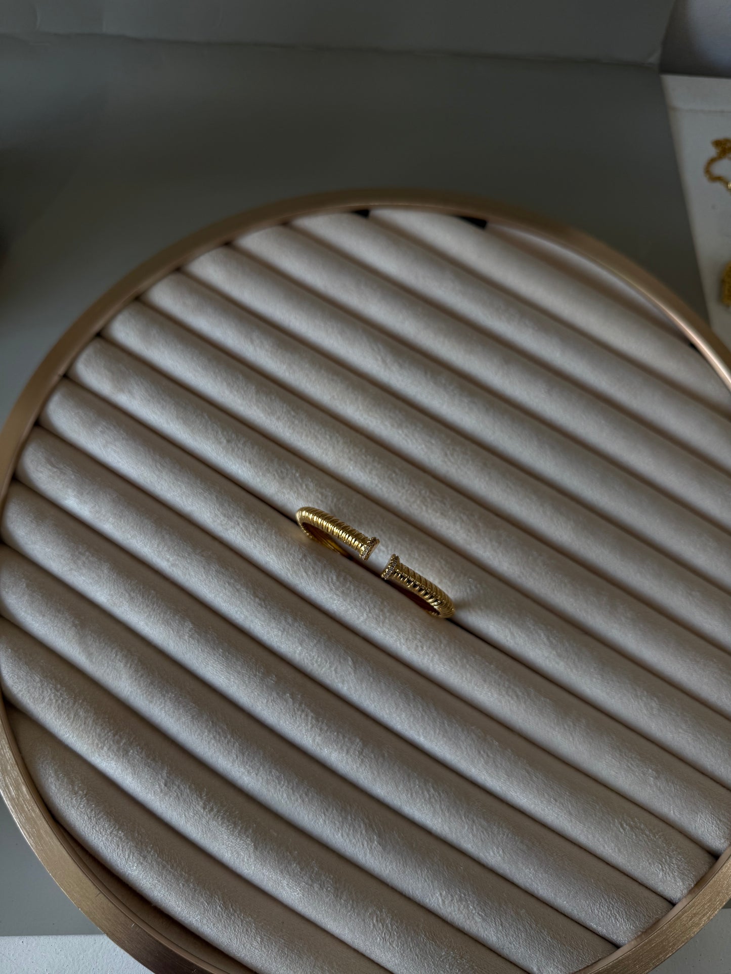 Bracelet avec strass avec bague