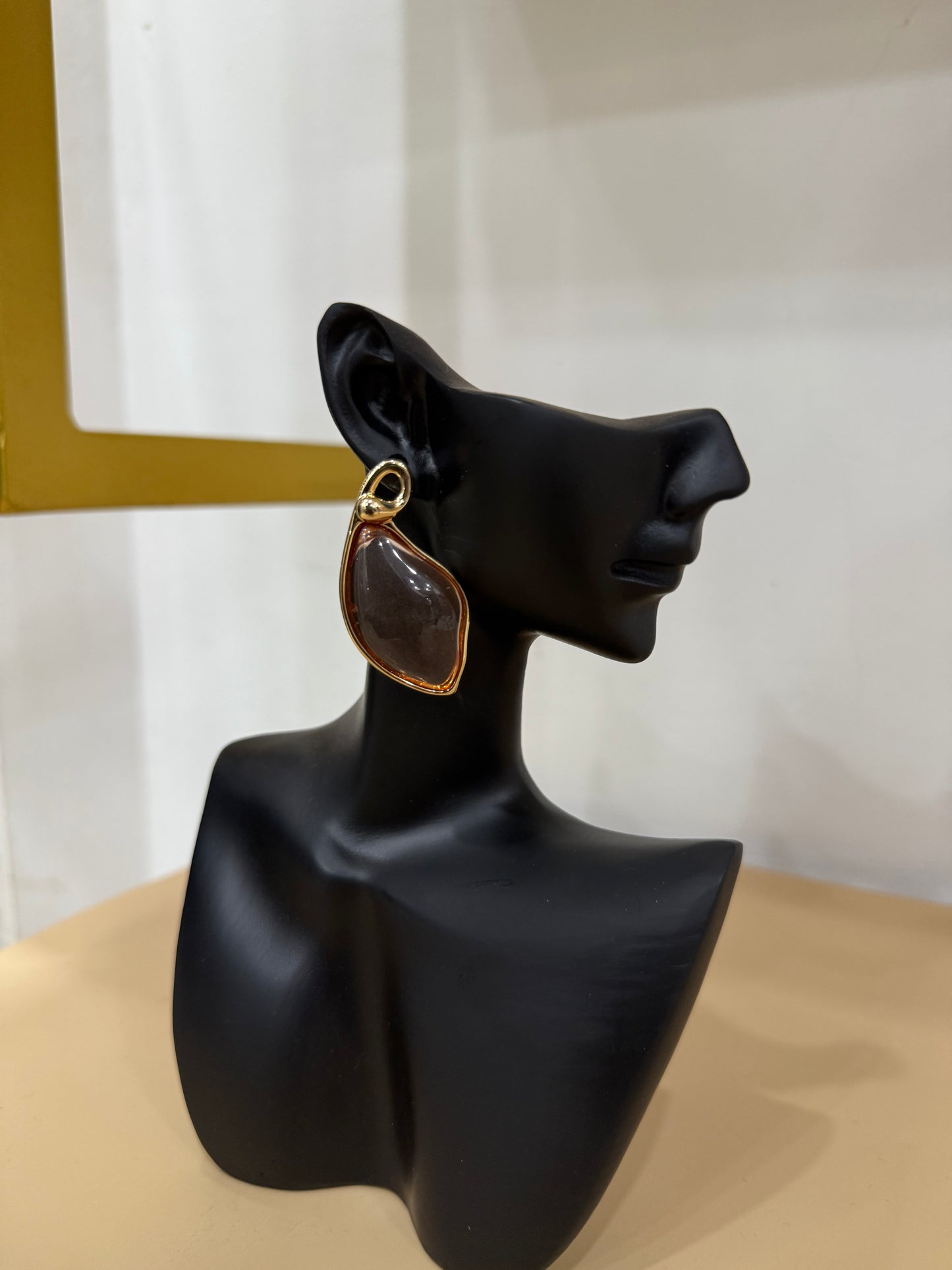 boucles d'oreille transparent