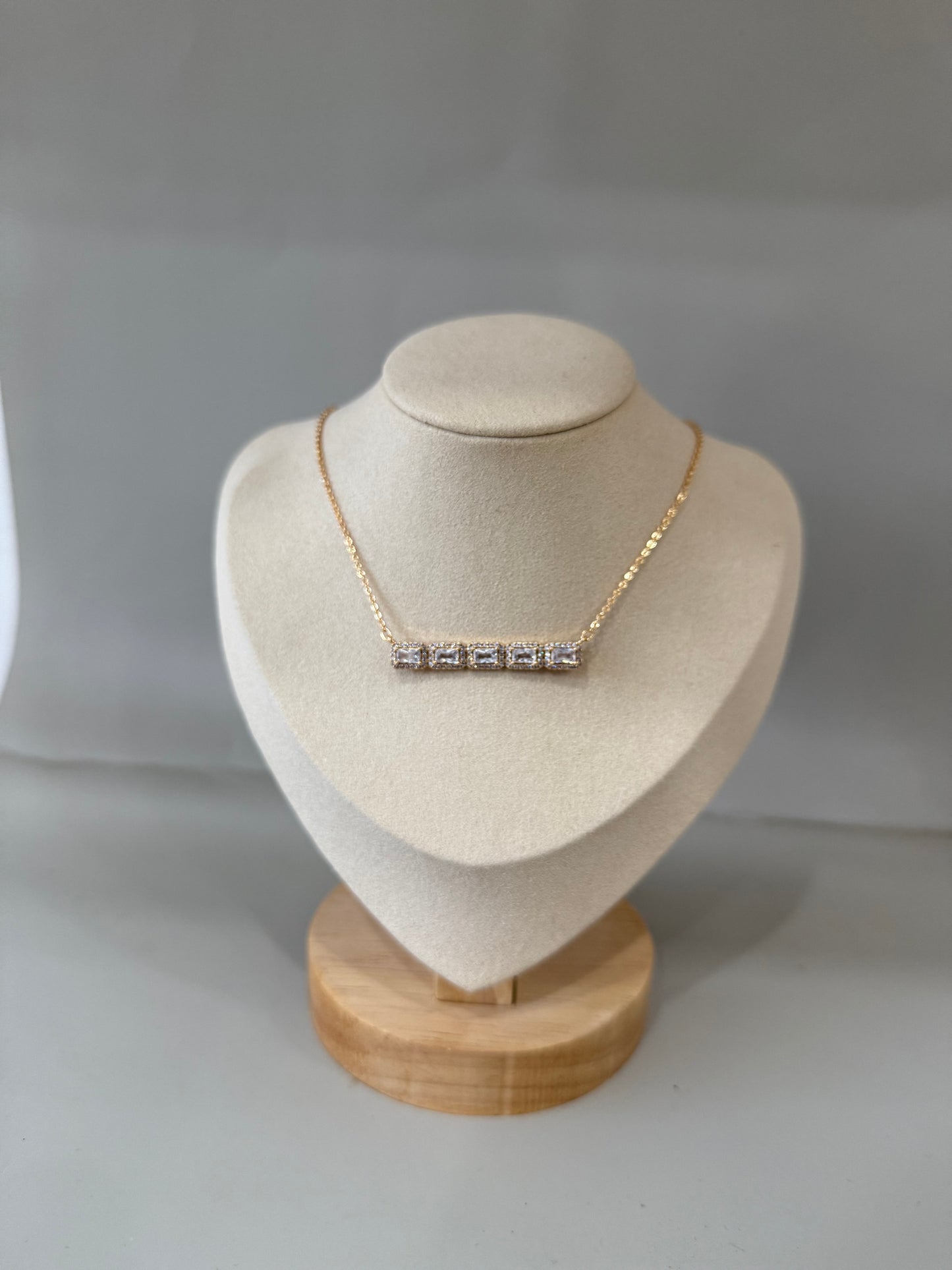 Collier strass rose gold