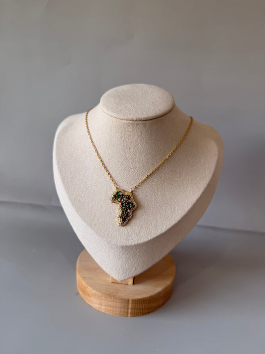Collier Afrique vert