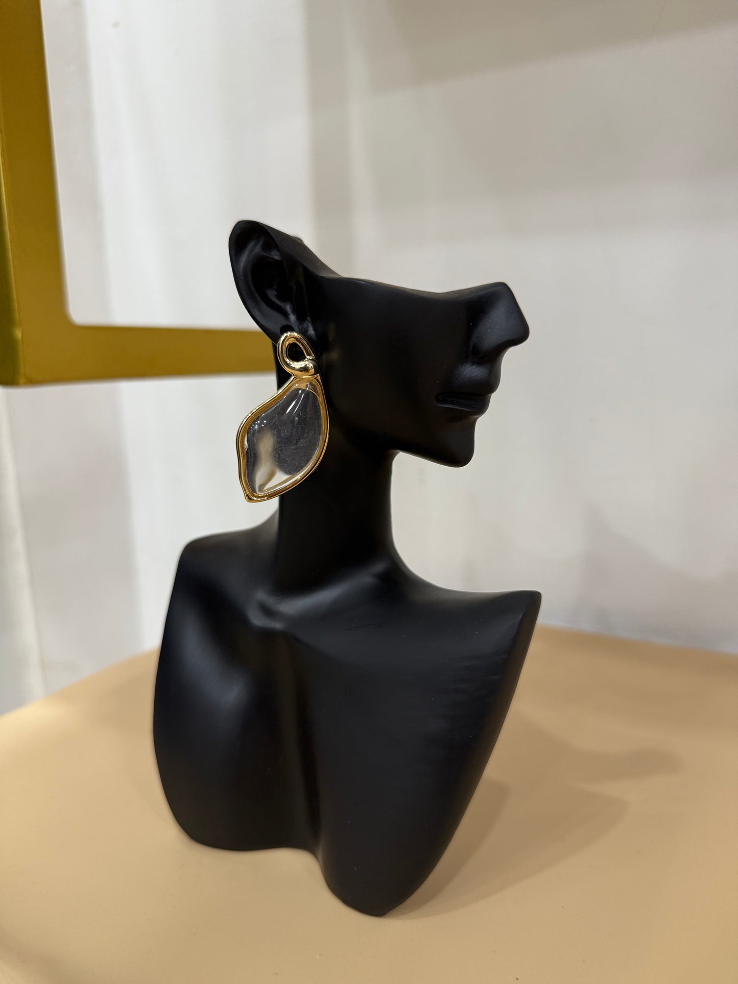 boucles d'oreille transparent