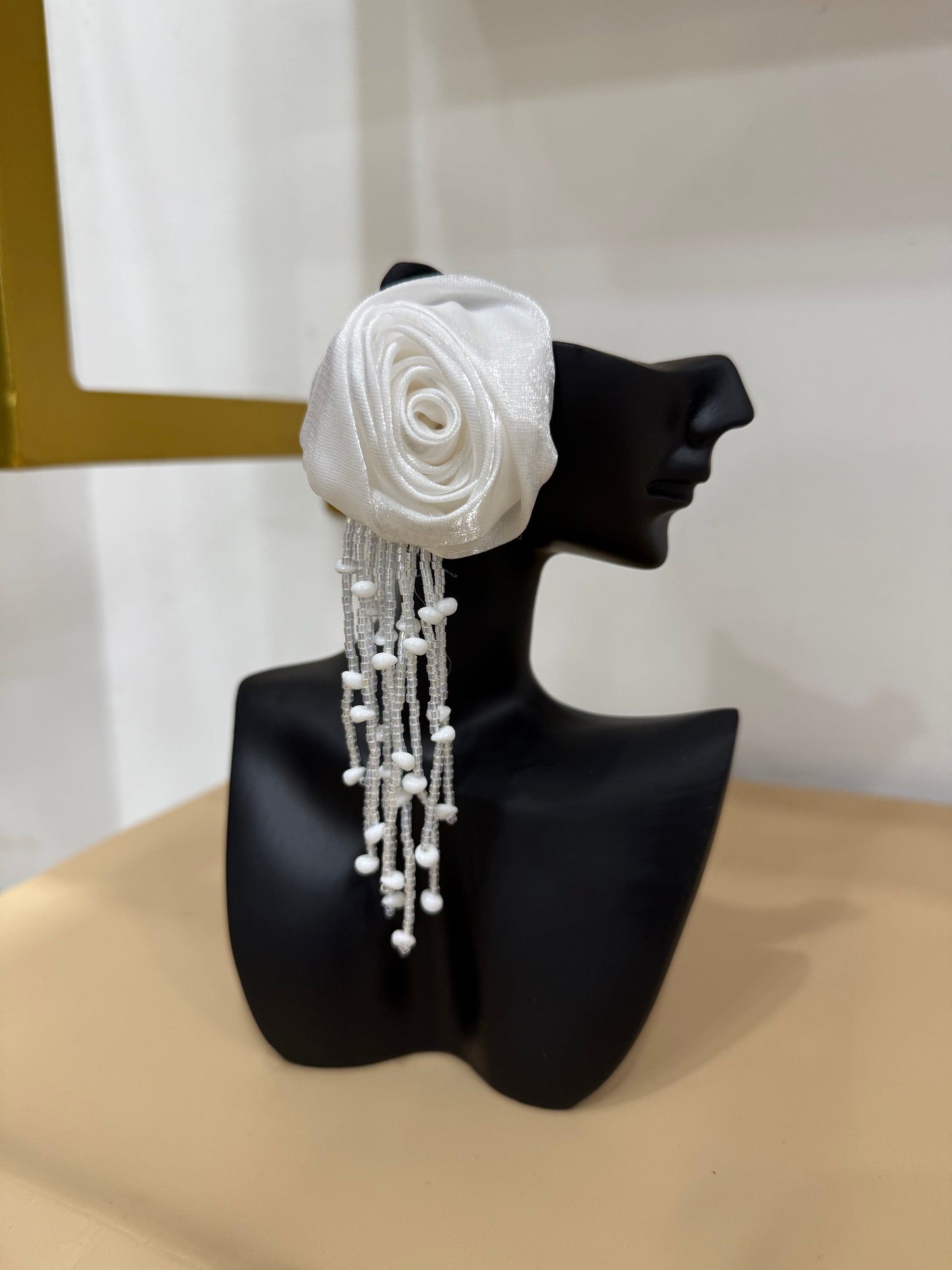 BOUCLES FLEUR ET PERLES