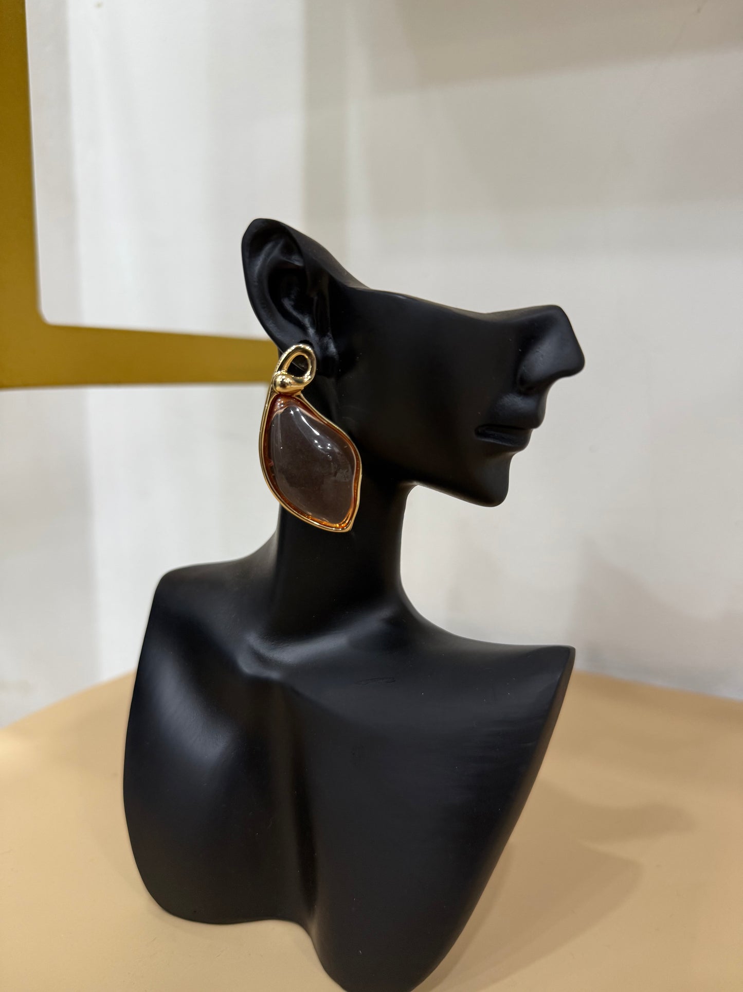 boucles d'oreille transparent