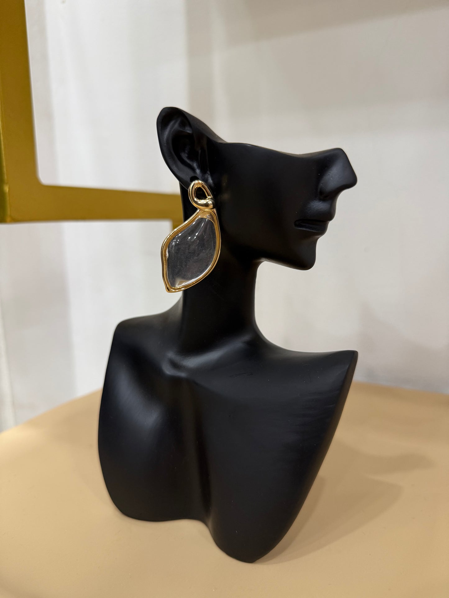 boucles d'oreille transparent