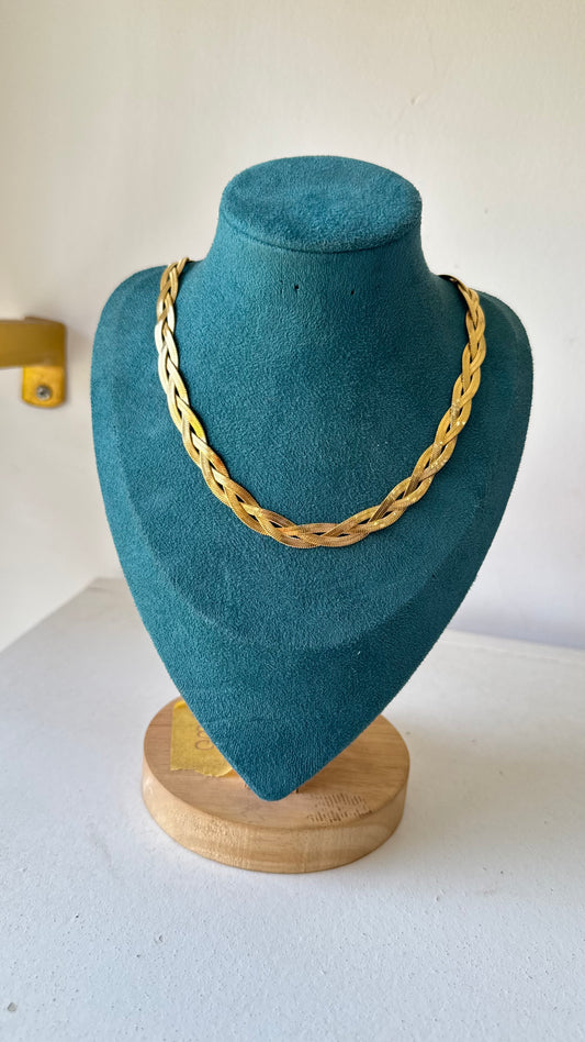 COLLIER RAS AU COU TRESSE