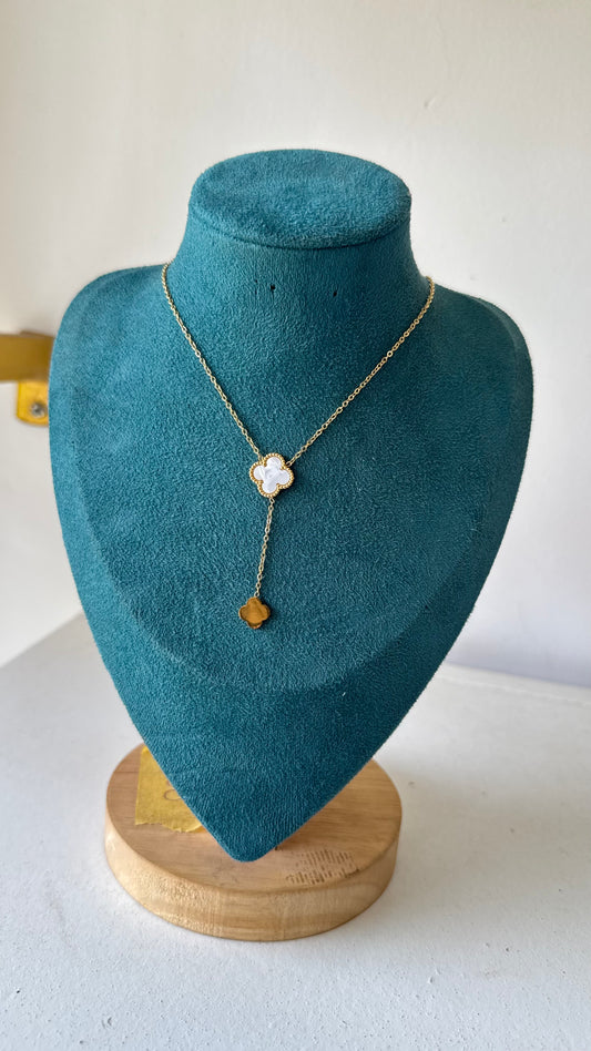 collier medaille trefle